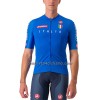 Completo Maglia + Pantaloncino con bretelle 2023 Nazionale Italiana Manica Corta Blu